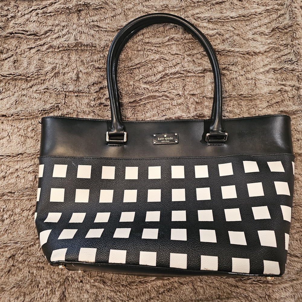 Kate Spade Black and White Tote Bag